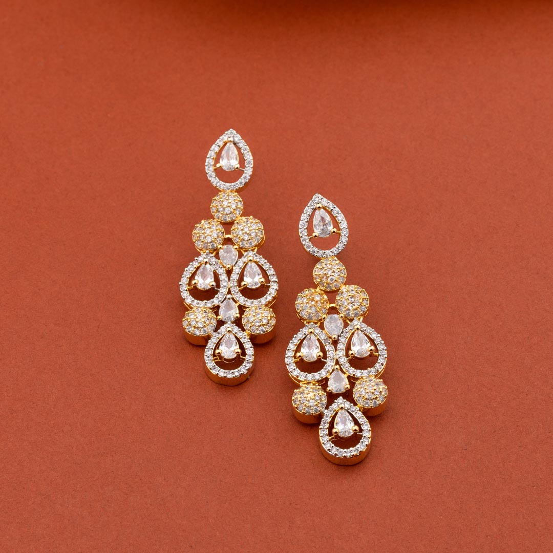Dazzle Drops American Diamond Set - Shri Krishna Pearls