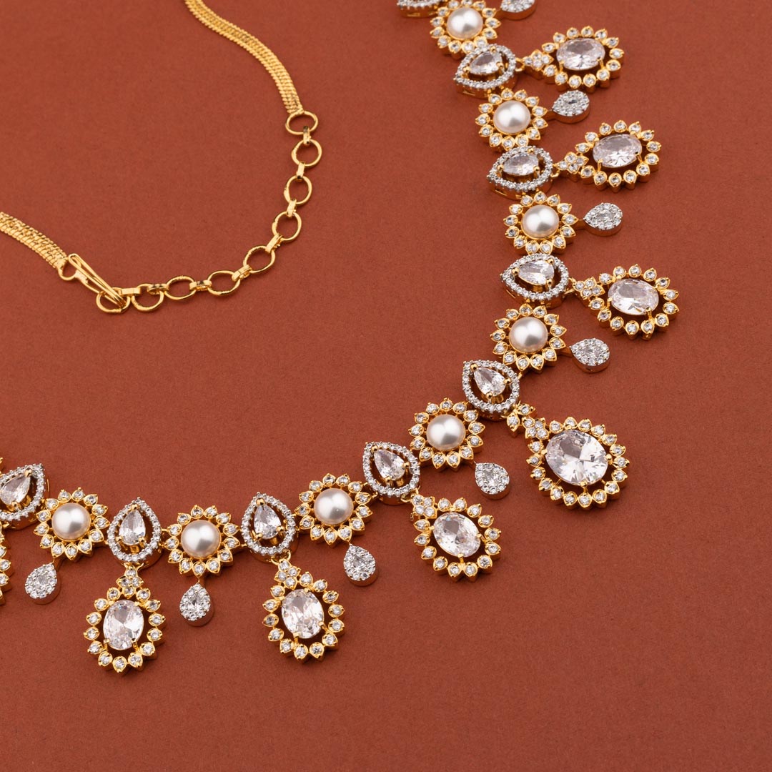 Lilian American Diamond Set - Shri Krishna Pearls