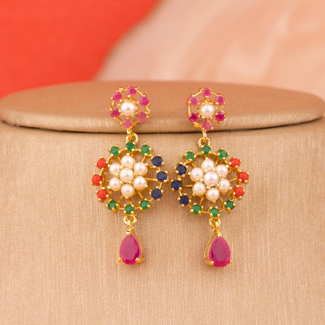 Pancha-Ratna American Diamond Set - Shri Krishna Pearls