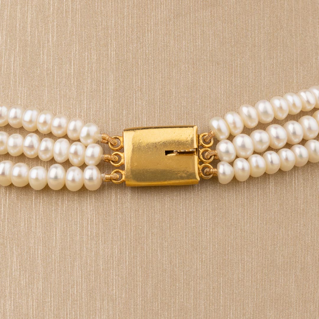 215-22 | 3-STRAND SUN STONE & PEARL BRACELET – Girl With A Pearl Wholesale