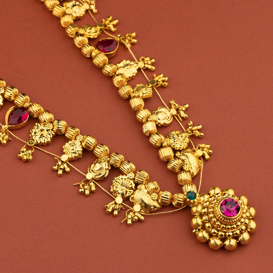 Classic Kolhapuri Saaz - Shri Krishna Pearls